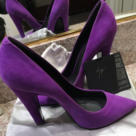 Giuseppe Zanotti violet pumps size 38 - Picture 2 of 8